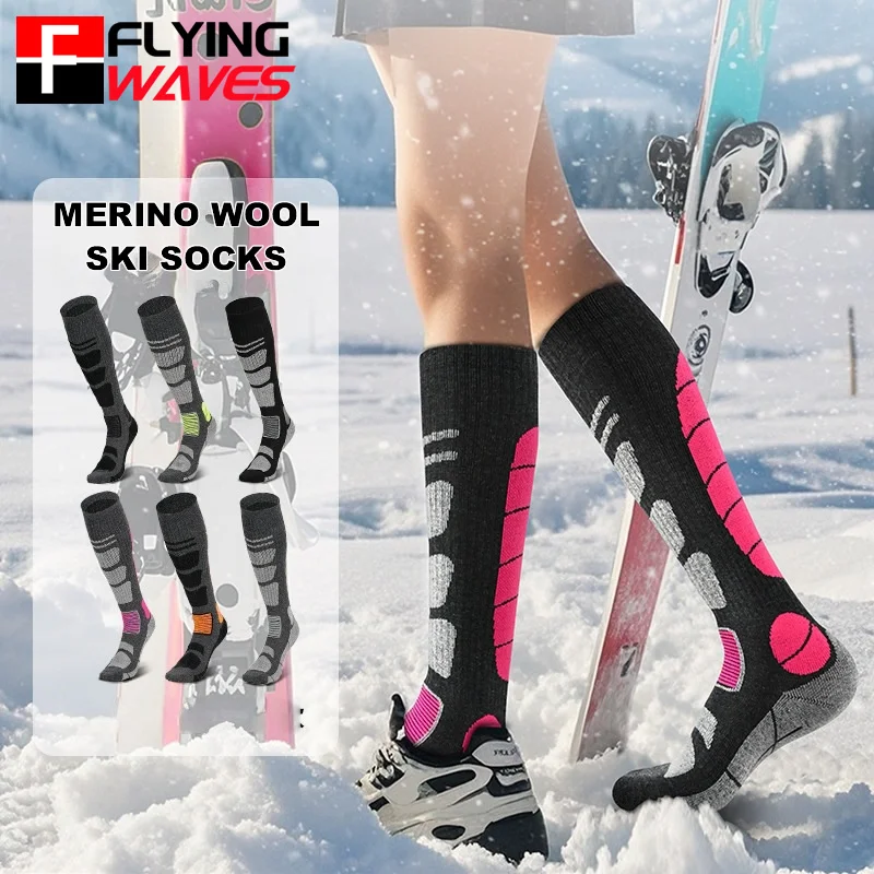 Thermal Sock Winter - 1 paar merinowol skisokken heren warme