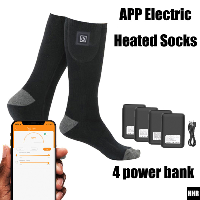 Thermal Sock Winter - Slimme App-gestuurde Verwarmde Sokken 5000mAh Oplaadbare