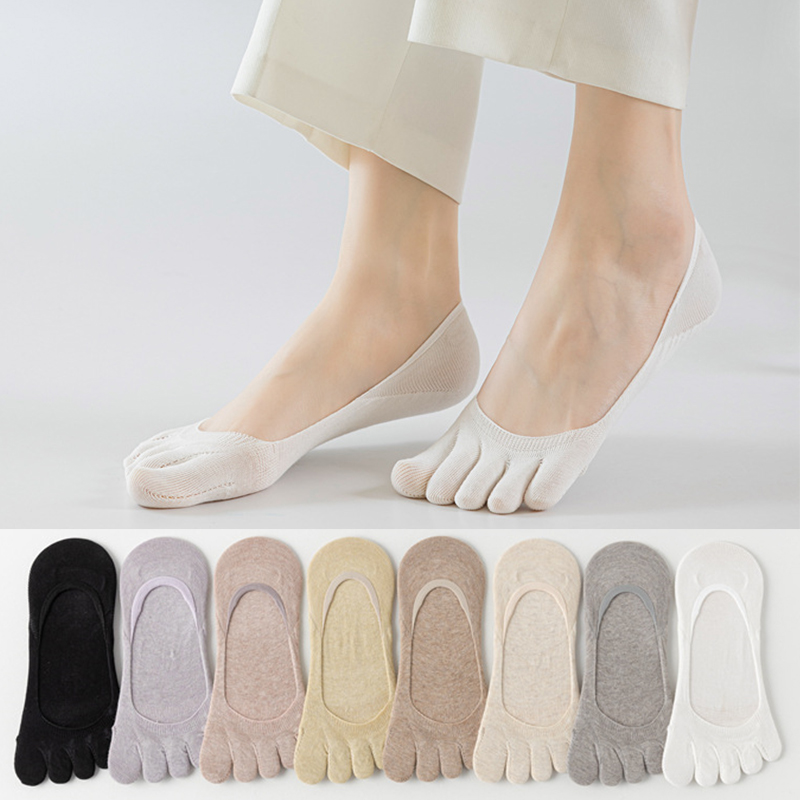 Toe Sock Split - 1 Paar Zomerse Dames Vijfvingersokken van
