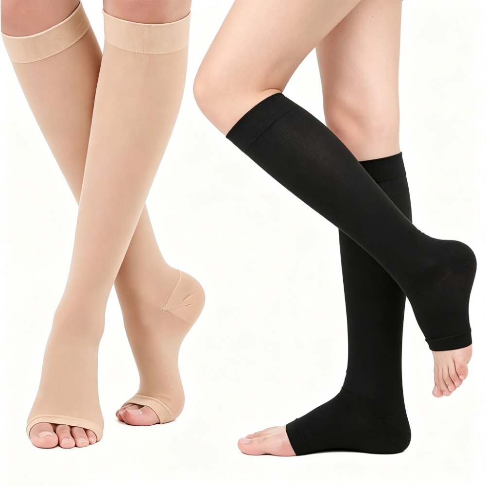 Compression Sock Medical - Toeless compressiekousen, medische ondersteuning, maat S-XXL,