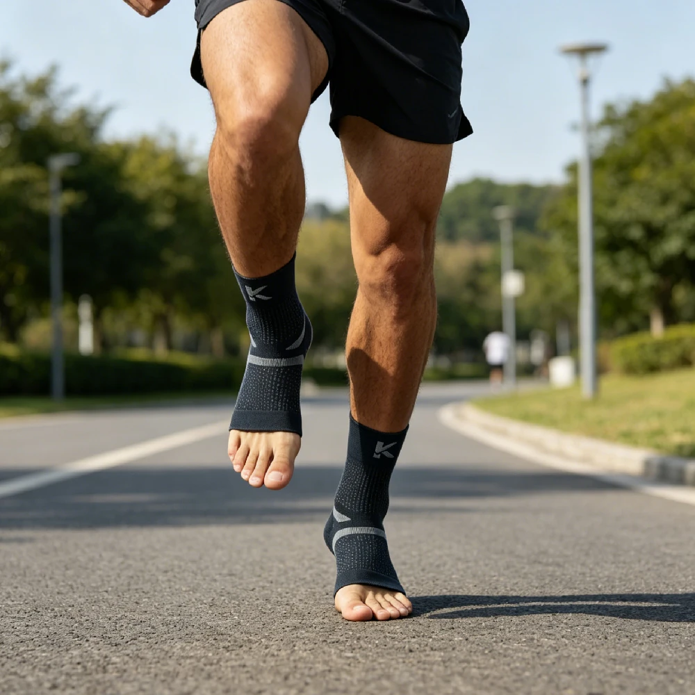 Ankle Brace Sock - 1 paar elastische enkelbanden, compressie- enkelstabilisator
