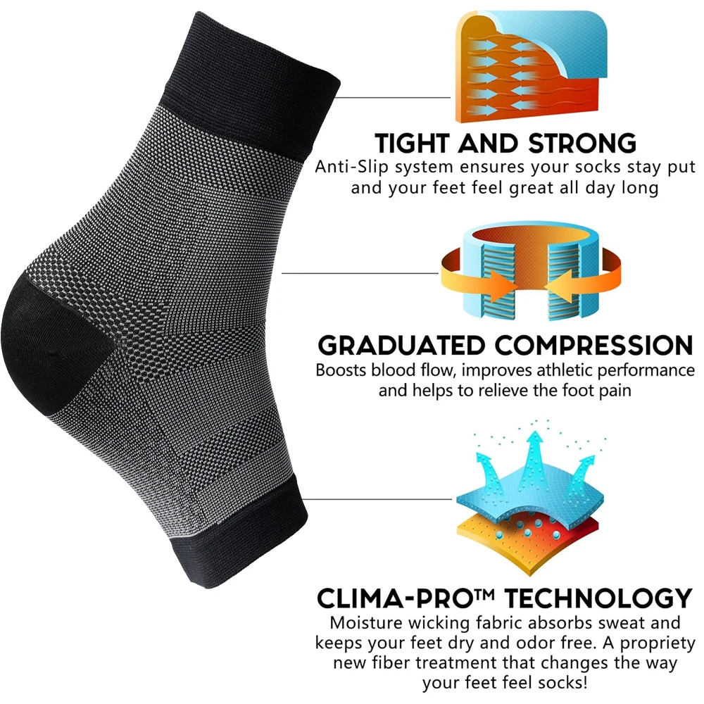 1 paar compressiesokken met op - Ankle Brace Sock recensie en prijs
