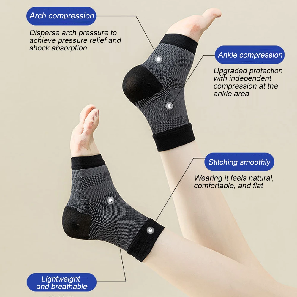 1 paar compressiesokken met op - Ankle Brace Sock recensie en prijs