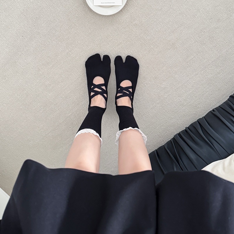 Yoga sokken met kanten rand en - Toe Sock Split recensie en prijs
