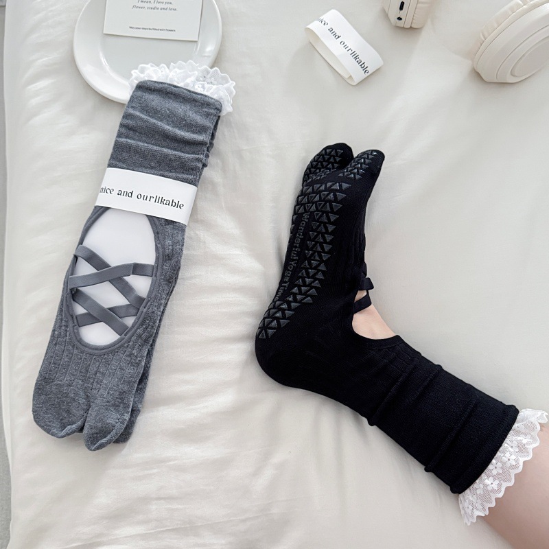 Yoga sokken met kanten rand en - Toe Sock Split recensie en prijs