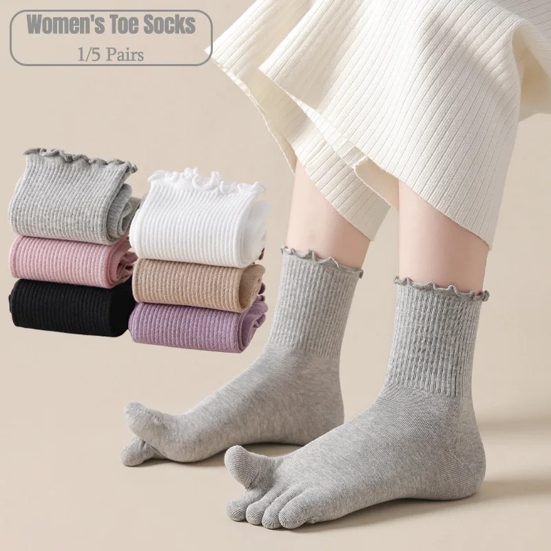 1/5 paar dames sokken met vijf - Toe Sock Split recensie en prijs